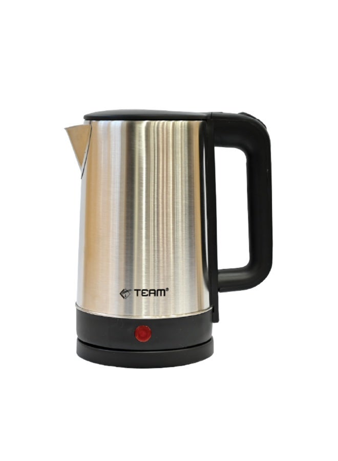 تيم Team Electric Kettle 1.8L Stainless Steel | 1500W Fast Boil Kettle with Auto Shut‑Off & Boil‑Dry Protection | 360° Swivel Base, Heat‑Resistant Handle - Image 1